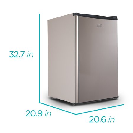 Black & Decker Compact Refrigerator Energy Star Single Door Mini Fridge with Freezer, 4.3 Cubic Ft., VCM BCRK43V
